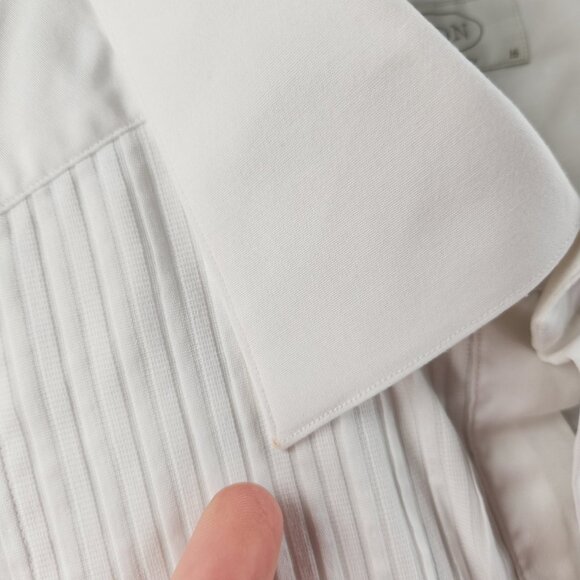 Eton 16 Savoy Men All Cotton French Cuff Contemporary White Formal Dress Shirt - Picture 8 of 16